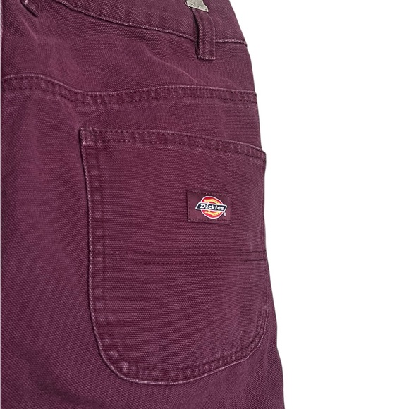 Dickies Duck Canvas Pants Burgundy Eggplant Purple Women’s 10 - Picture 4 of 6